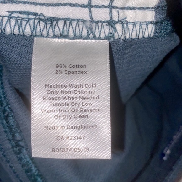 Talbots high waist straight green corduroy size 4 petite - Picture 6 of 6